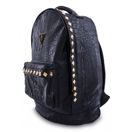 Maitri Navyata Women's Black Studded Backpack Handbag : Amazon.in: Fashion